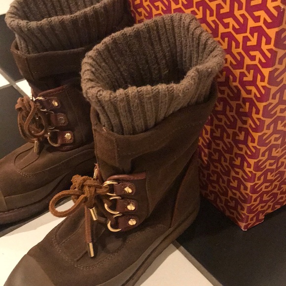 Tory Burch Carmel Suede Bootie - Picture 4 of 6